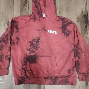 Levi's Burnt Orange Tie-Dye Hoodie